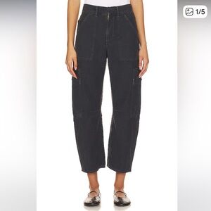 Citizens of Humanity Washed Black Marcelle Trousers - 29